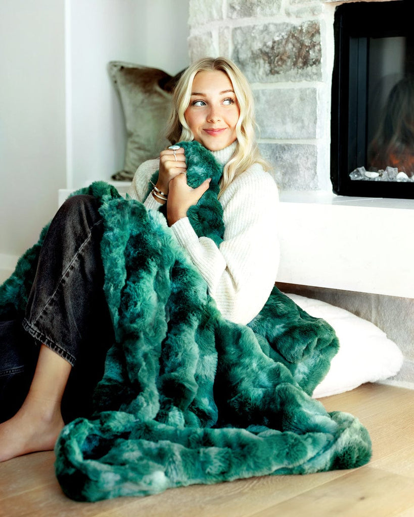 Premium Cloud Eucalyptus Plush Blanket Minky Couture