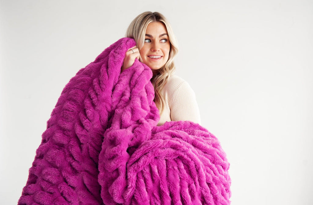 Hugs June Plush Blanket Minky Couture