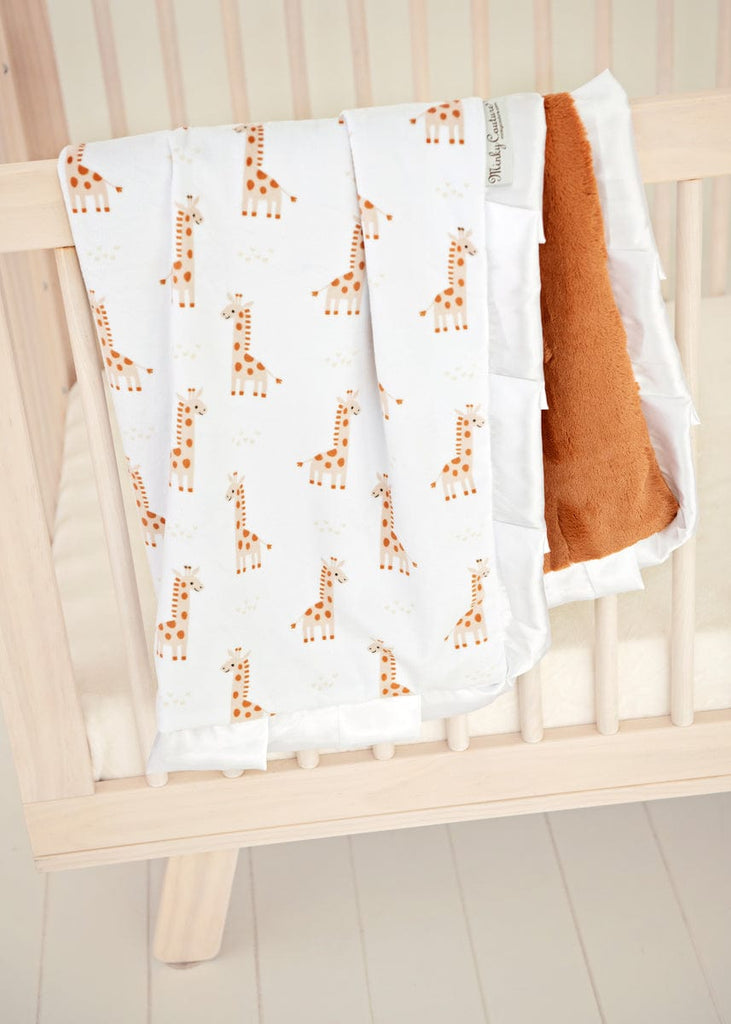 Little Giraffe Plush Blanket Minky Couture