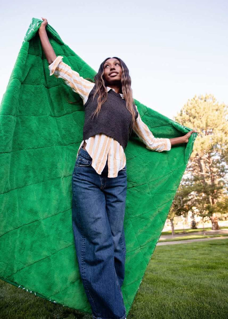 Utah Valley Wolverines Hooded Stadium Blanket | Minky Couture