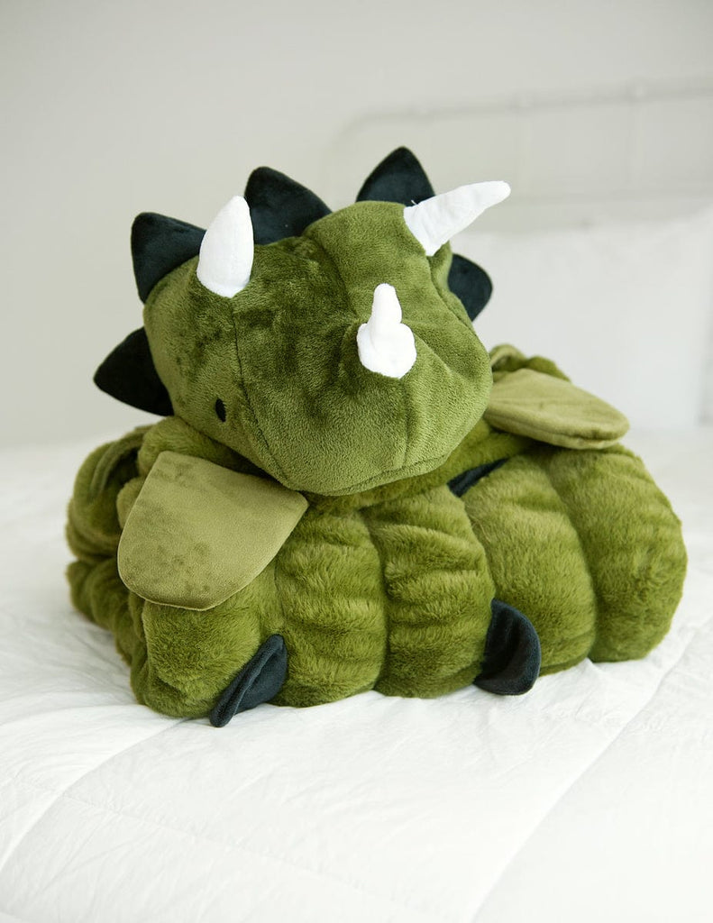 Doudou et Compagnie Dinosaur Blanket With Pacifier Clip – Hotaling