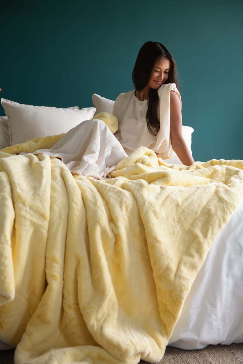 Lush Butter Yellow Blanket
