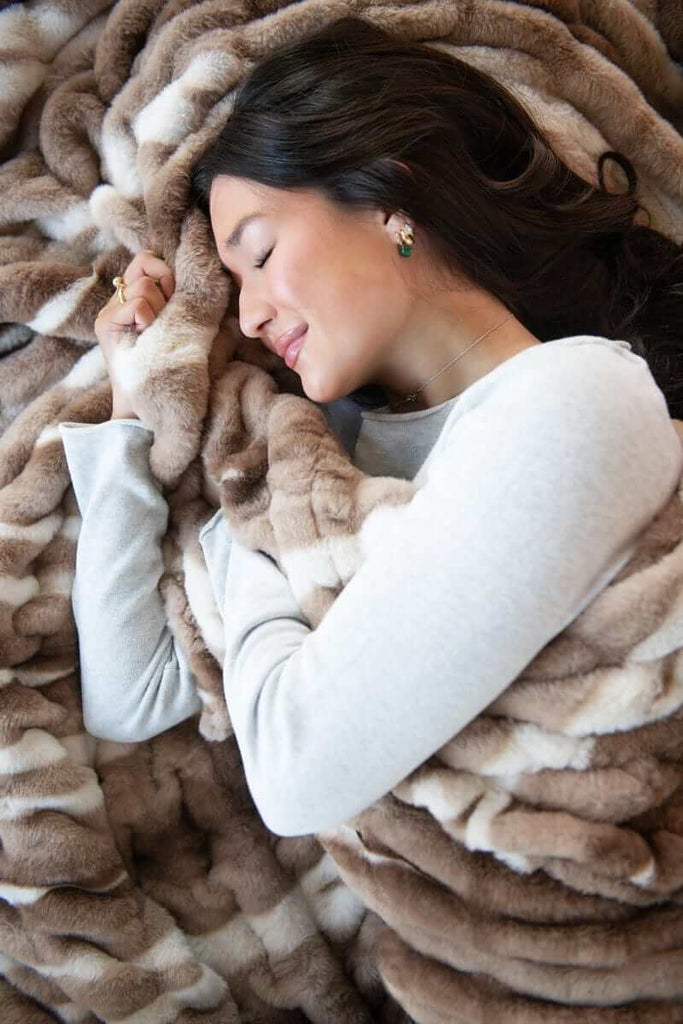 Hugs Swirl Hot Chocolate Plush Blanket | Minky Couture