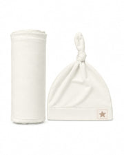 Swaddle and Hat - Coconut Milk