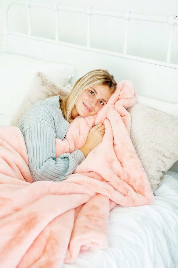 Lush Peachy Plush Blanket Minky Couture - Main Image
