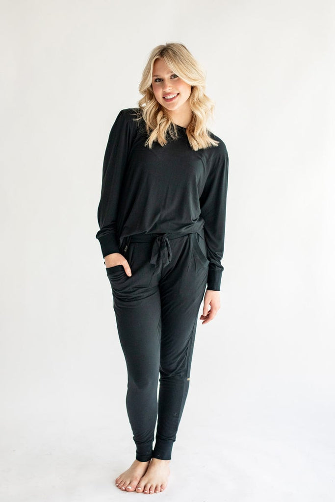 Must be Bamboo Pajamas - Black | Minky Couture