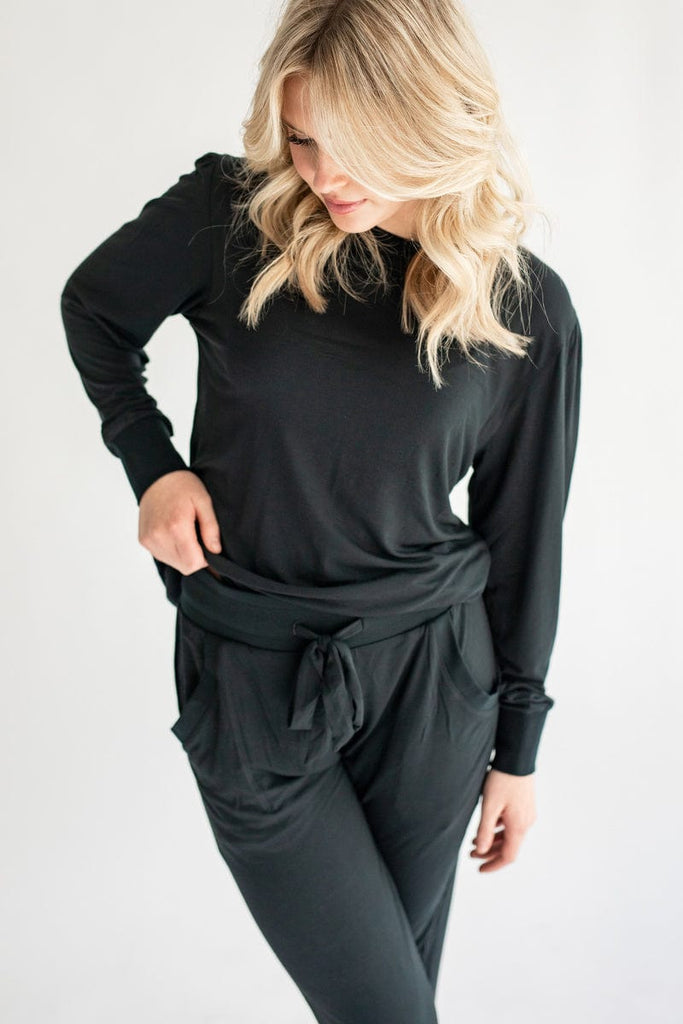Must be Bamboo Pajamas Black Final Sale Minky Couture