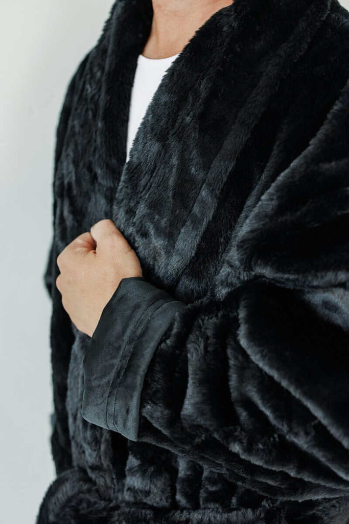 Black Robe Adult XX-Large | Minky Couture Black Robe Adult XX-Large | Minky Couture