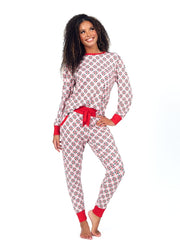 Women's Bamboo Pullover Set - Tree Plaid