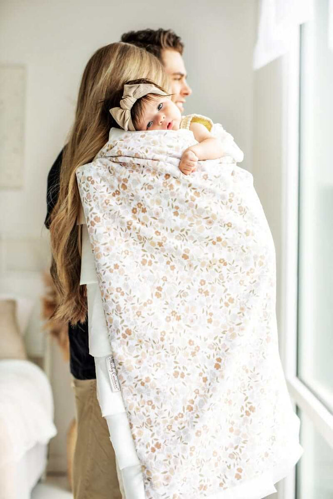 Dainty Floral Blanket Minky Couture - Main Image