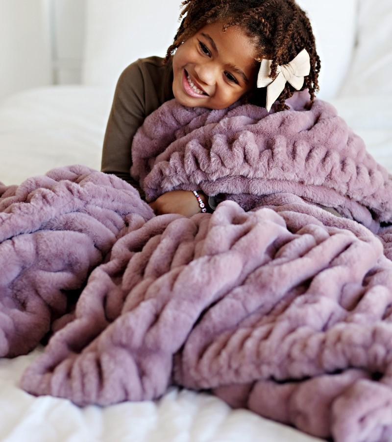 Blueberry Cheesecake Hugs Blanket Minky Couture