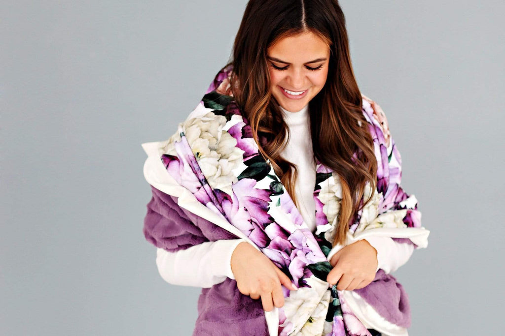 Purple Promise Plush Blanket Minky Couture