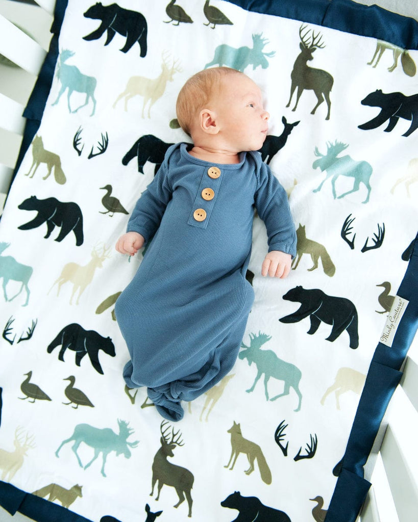 Teton Mist Plush Blanket | Minky Couture