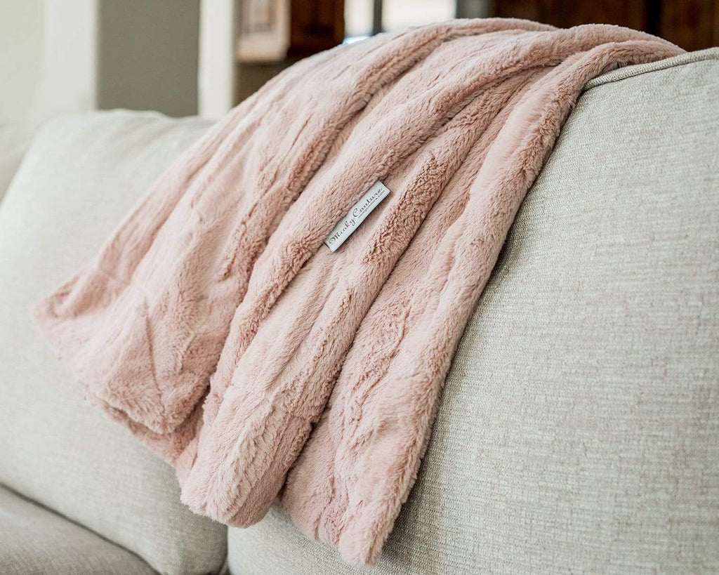 Baby pink blanket throw online