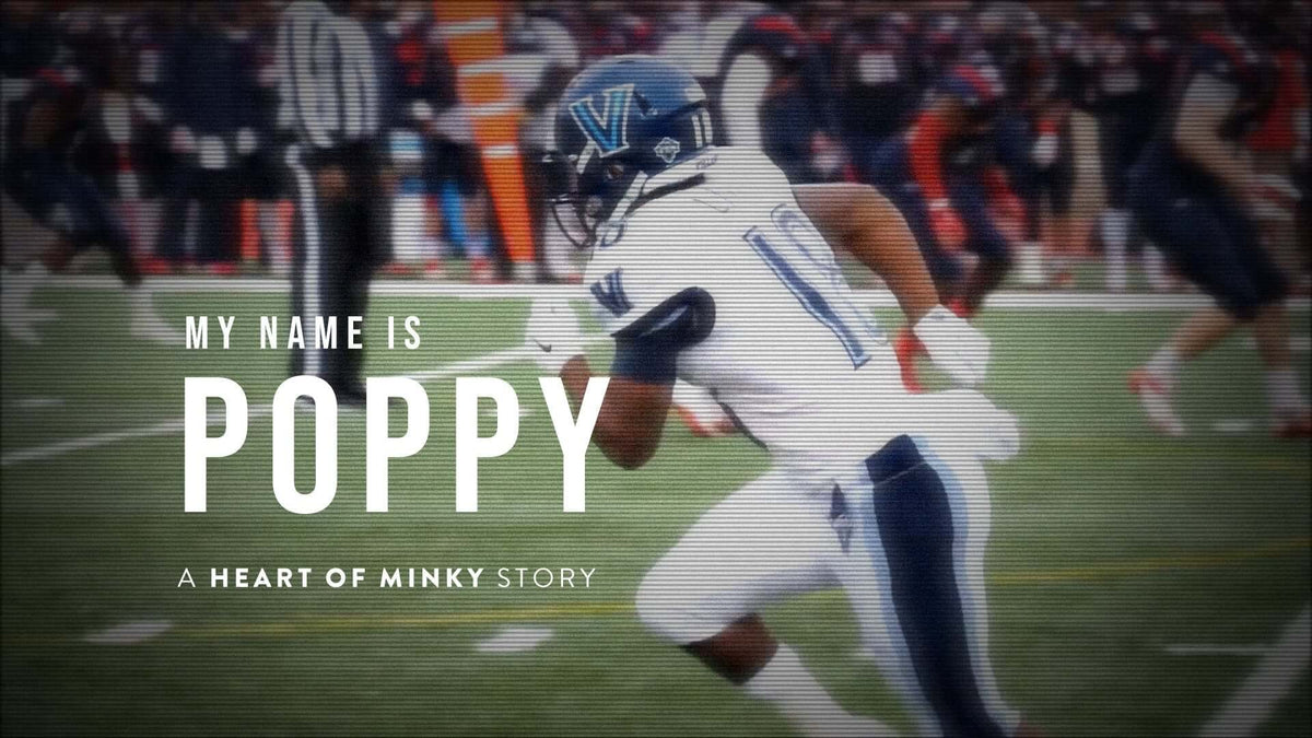 My Name is Poppy - A Heart of Minky Story featuring Poppy in action on the football field.
