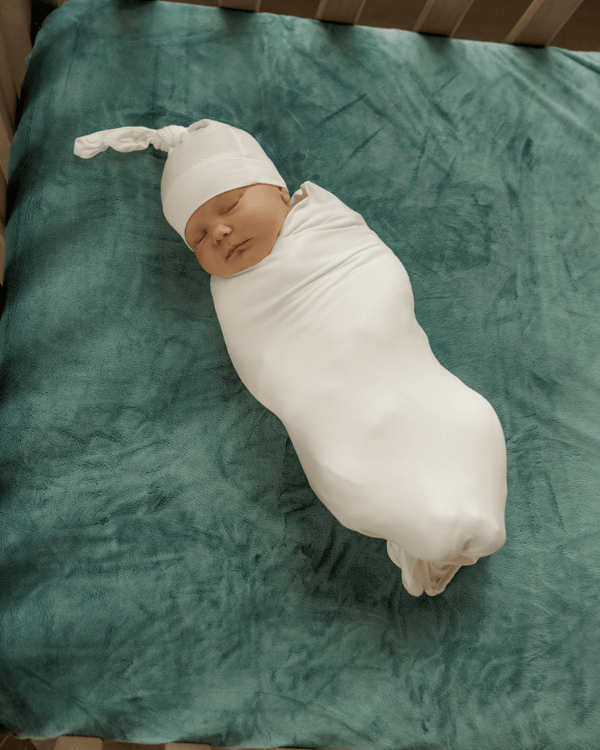 Swaddle and Hat - Coconut Milk