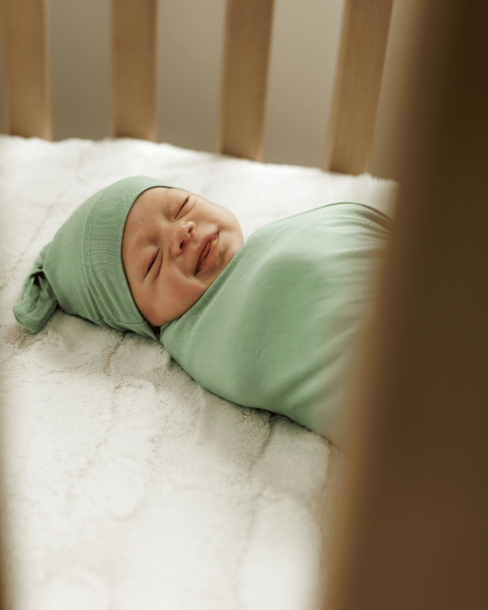 Swaddle and Hat - Meadow
