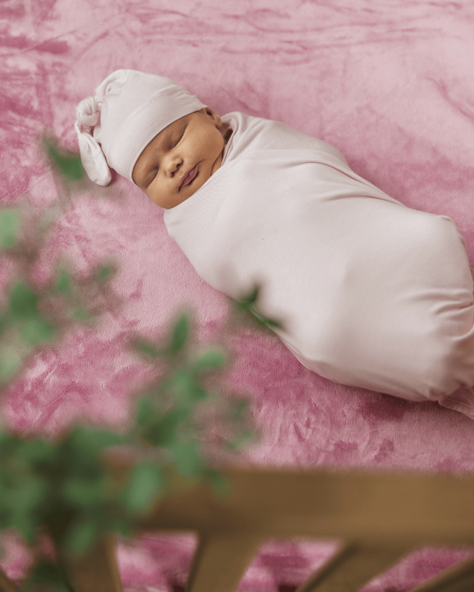 Swaddle and Hat - Ballet Slipper