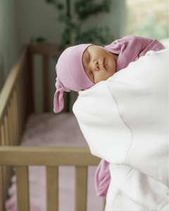 Swaddle and Hat - Rosie Mauve