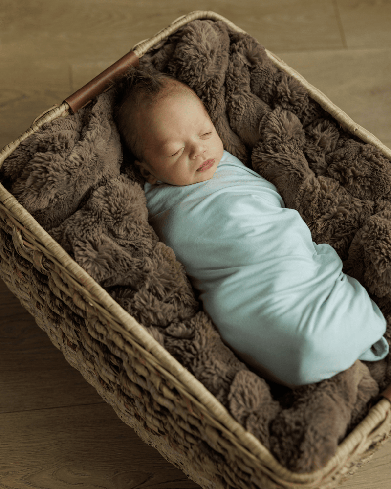 Swaddle and Hat - Salty Air