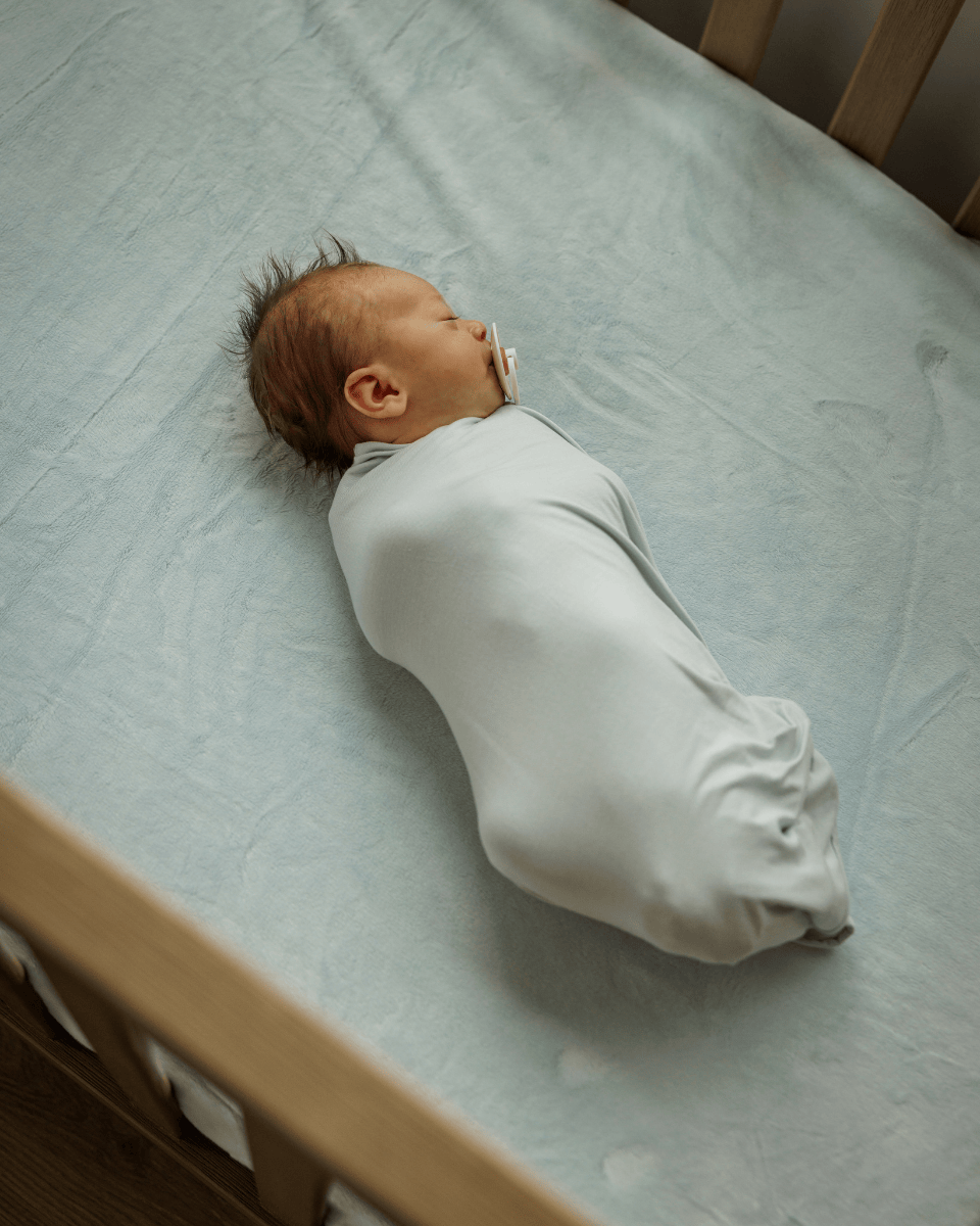 Swaddle and Hat - Salty Air