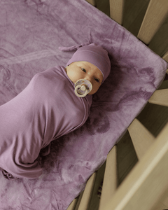 Swaddle and Hat - Blackberry