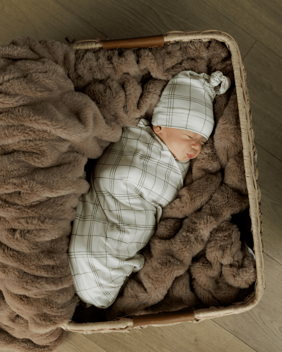 Swaddle and Hat - Woven Seagrass