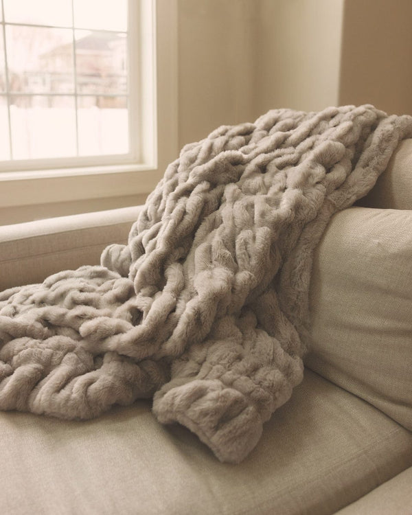 Hugs Haven Gray Blanket