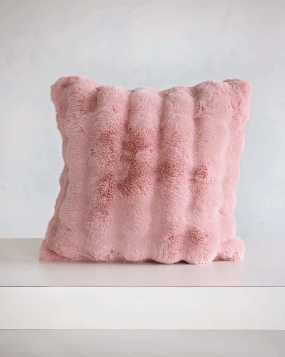 Ballet Rose Cloud Sham in plush blush texture, perfect for adding elegance and comfort to any space.