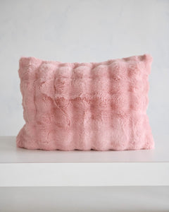 Ballet Rose Cloud Sham in soft blush color, featuring plush texture and elegant design for home decor.