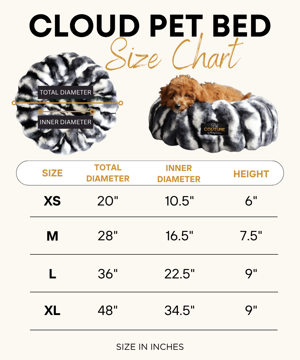 Cloudy Day Brown Pet Bed