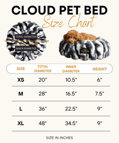 Cloudy Day Brown Pet Bed