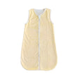 Baby Butter Yellow Wearable Minky Blanket and front zipper on a white background.