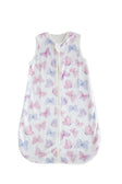 Butterfly Wearable Minky Blanket featuring a soft design with colorful butterflies for infants, perfect for safe sleep.