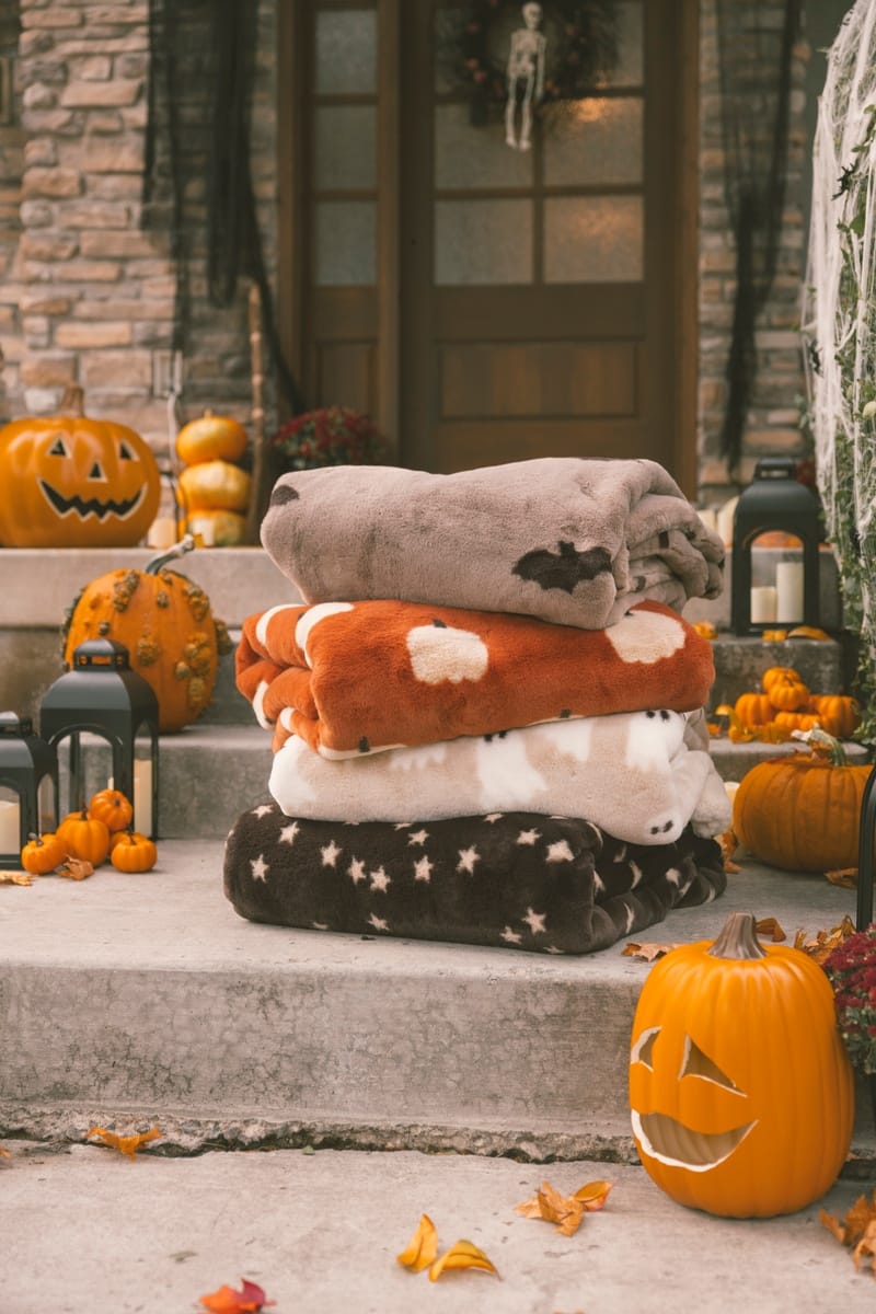 Lush Halloween Stars Blanket