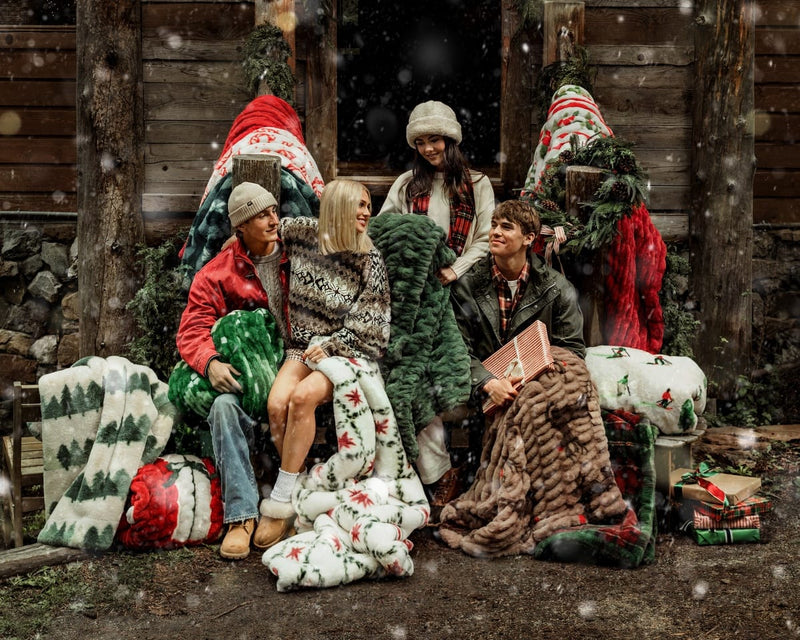 Original Hugs Candy Cane Blanket