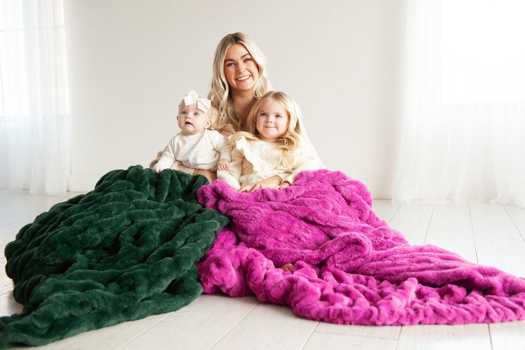 Hugs June Plush Blanket Minky Couture