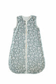 Dainty Floral Sage Wearable Minky Blanket featuring a soft floral design and convenient zipper.