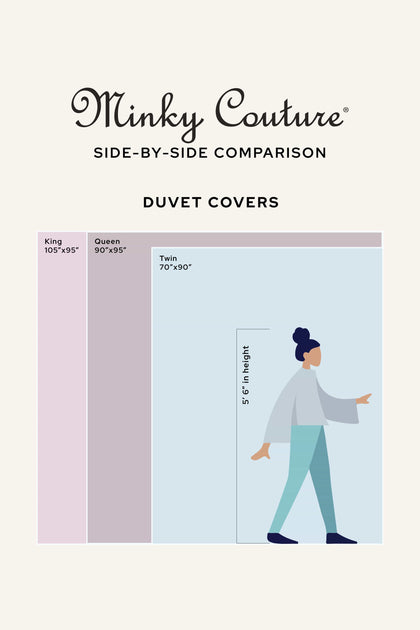 Minky Couture Duvet Covers Size Comparison Chart