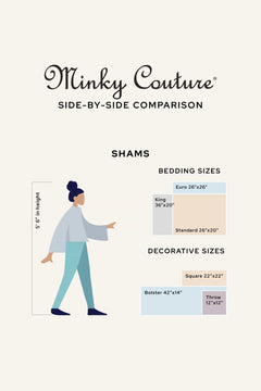 Minky Couture Shams Size Comparison Chart