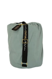 Plush Mist Sleeping Bag neatly rolled and secured with straps, showcasing its portable design for slumber parties.