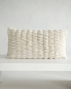 Hugs Ancient Scroll Sham on a white surface, showcasing its soft and cozy fabric detail.