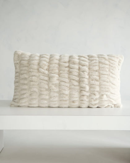 Hugs Ancient Scroll Sham on a white surface, showcasing its soft and cozy fabric detail.