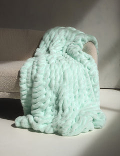 Hugs Light Aqua Serene Blanket