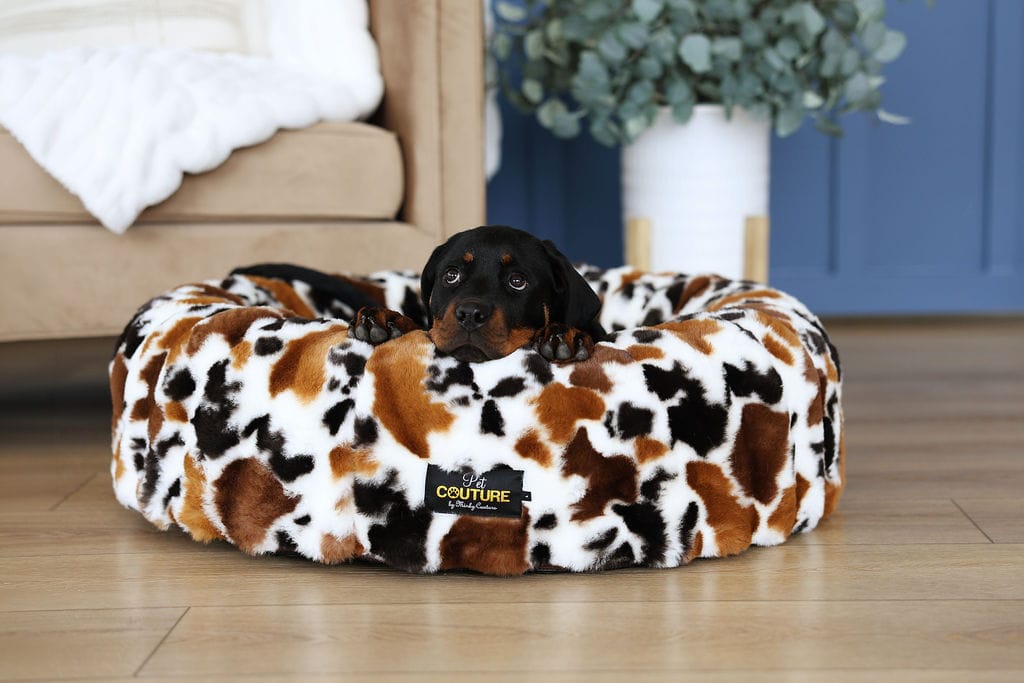 Brown Cow Pet Bed