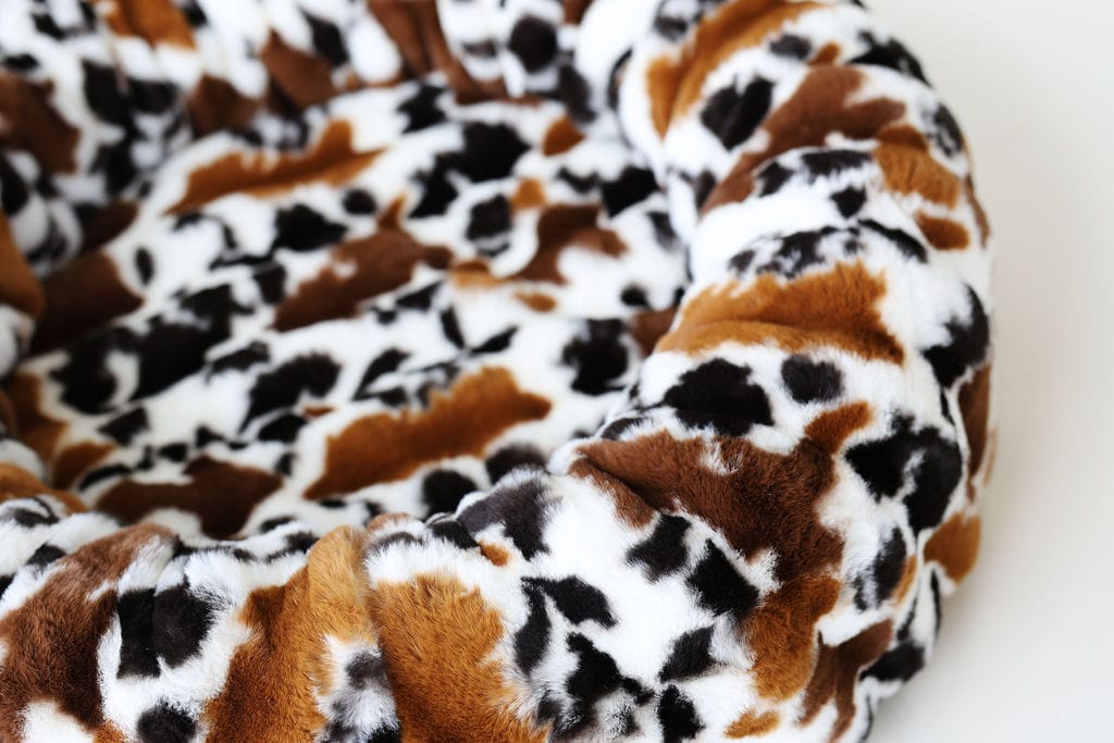 Brown Cow Pet Bed