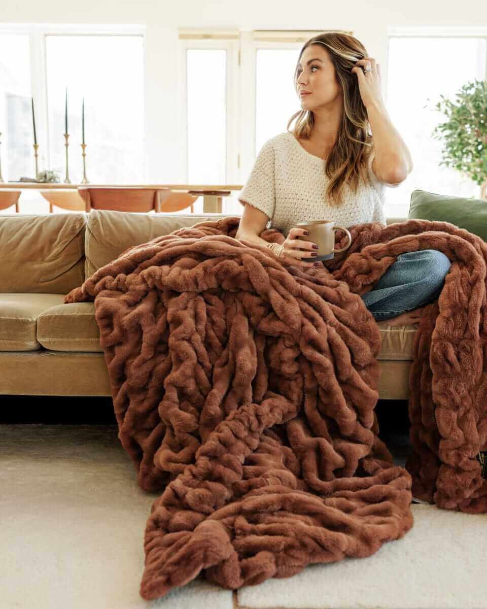Hugs Gingerbread Plush Blanket