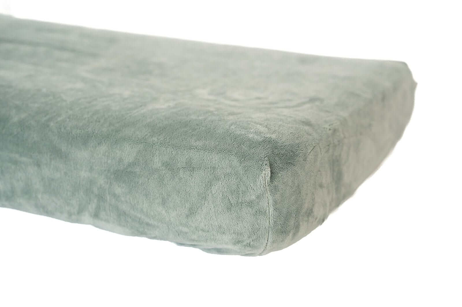 Mist Minky Crib Sheet designed for standard crib mattresses.