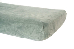 Mist Minky Crib Sheet designed for standard crib mattresses.