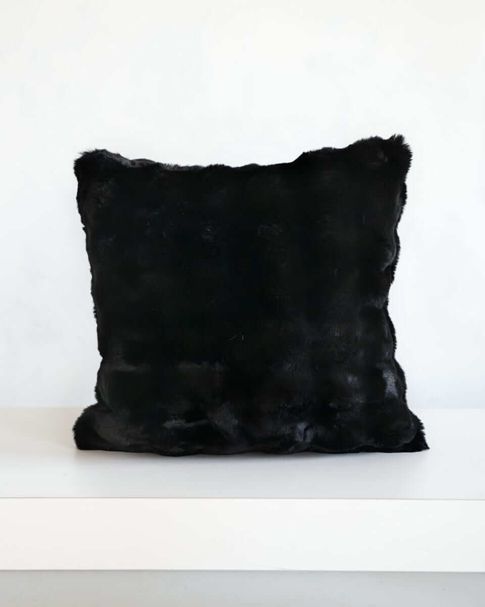 Black Cloud Sham from Minky Couture x Osmond Designs, showcasing a plush black pillow for cozy sophistication.